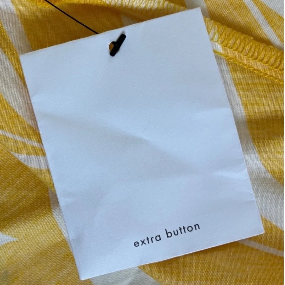 Calvin Klein Womens Yellow Floral Cotton Sleeveless Midi Shirt Dress CD5G3HX4 6 - Picture 11 of 14